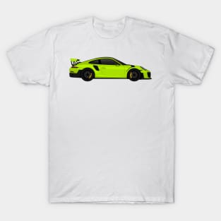 GT2RS Side Lime-Green T-Shirt